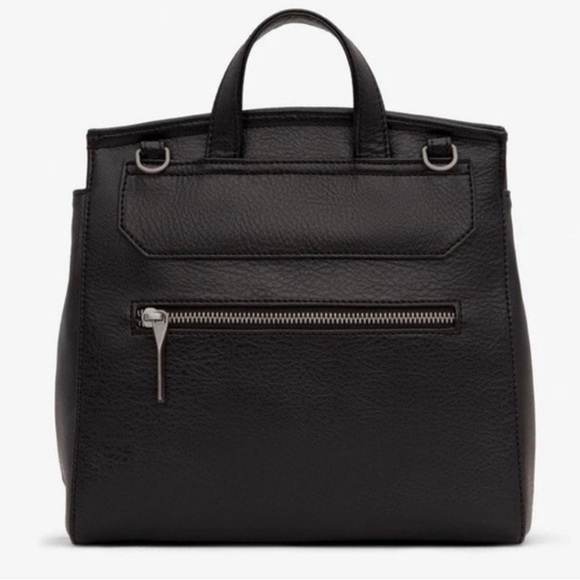 Matt & Nat Mulan Bag - Black - Drawstring Crossbody Purse With Top Handle - Picture 3 of 11